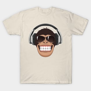 Gorilla in Headphones T-Shirt